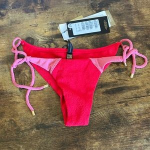 Vix String Bikini Brazilian Cut Red and Pink